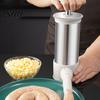 Long-lasting Sausage Stuffing Machine 1 Set Maker Stainless Steel Stuffer with Large Spout 4 Nozzles Efficient Equipment for Home Kitchen Non-slip