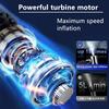 Umpflator Anvelope Auto Reîncărcabil de Înaltă Precizie Pompă Electrică Anvelope Display LCD Pompă Mică de Aer 1500mAh pentru Mașină Motocicletă Bicicletă Minge