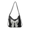 Large Capacity Backpack Women's 2025 New Trendy Student Schoolbag High-end Bow Shoulder Underarm Tote Bag