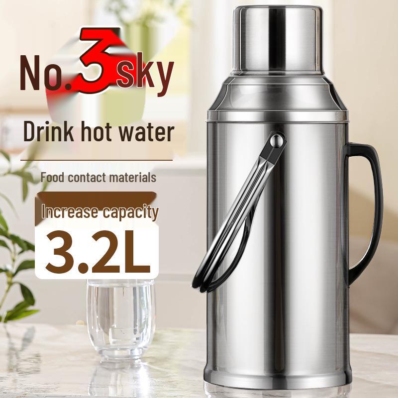 Großes Fassungsvermögen Edelstahl Isolierte Heißwasserflasche & Thermoskanne für die Nutzung im Wohnheim