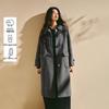 INMAN 2025 Winter Women's Alpaca & Silk Blend Toggle Double-faced Wool Coat