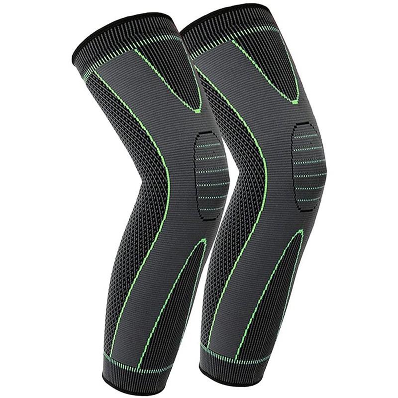 

Running Knee Pads Knitted Extended Knee Pads Long Leg Bandages Pressurized Warm Thigh Knee Pads Sports Cycling Leg Pads Socks M