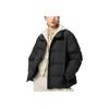 Solid Color Zipper Stand Collar Long Sleeve Drop Shoulder Down Jacket Women Outerwear 479212-09