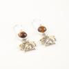 Natural Yellow Tiger Eye Gemstone 925 Stamped Silver Handmade Dangle Earrings 2" EE-154-31