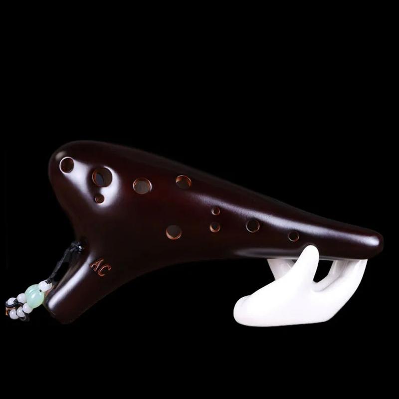 Instrument muzical Ocarina din ceramică Ocarina Legendă cu 12 găuri Accesoriu pentru instrumente muzicale profesionale Ocarina of Time Cadouri