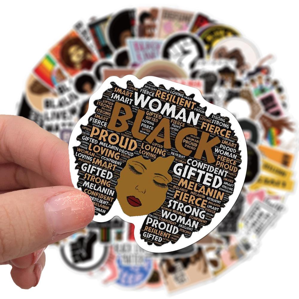 100 Photos Hey Man Sports Black Lives Matter Graffiti Stickers Skateboard Luggage Waterproof Stickers