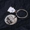 Ghost Ghost Key Rings I Hope We're Friends Skull Keyring Halloween Ghost Keychain  Bag