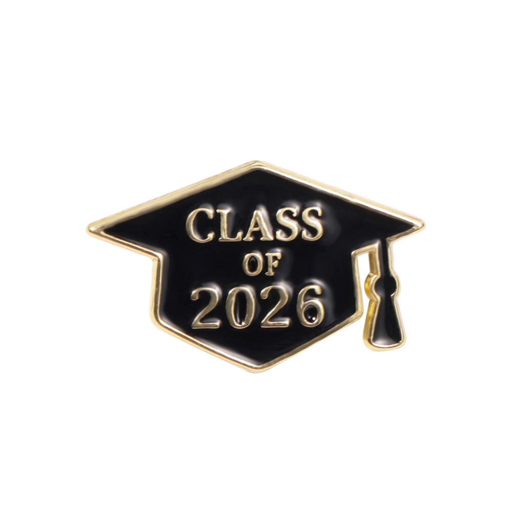 Class of 2026 Graduation Enamel Pin Graduation Cap Brooch Badge for Backpack Clothing Accessories Jewelry Gift Women Men Student