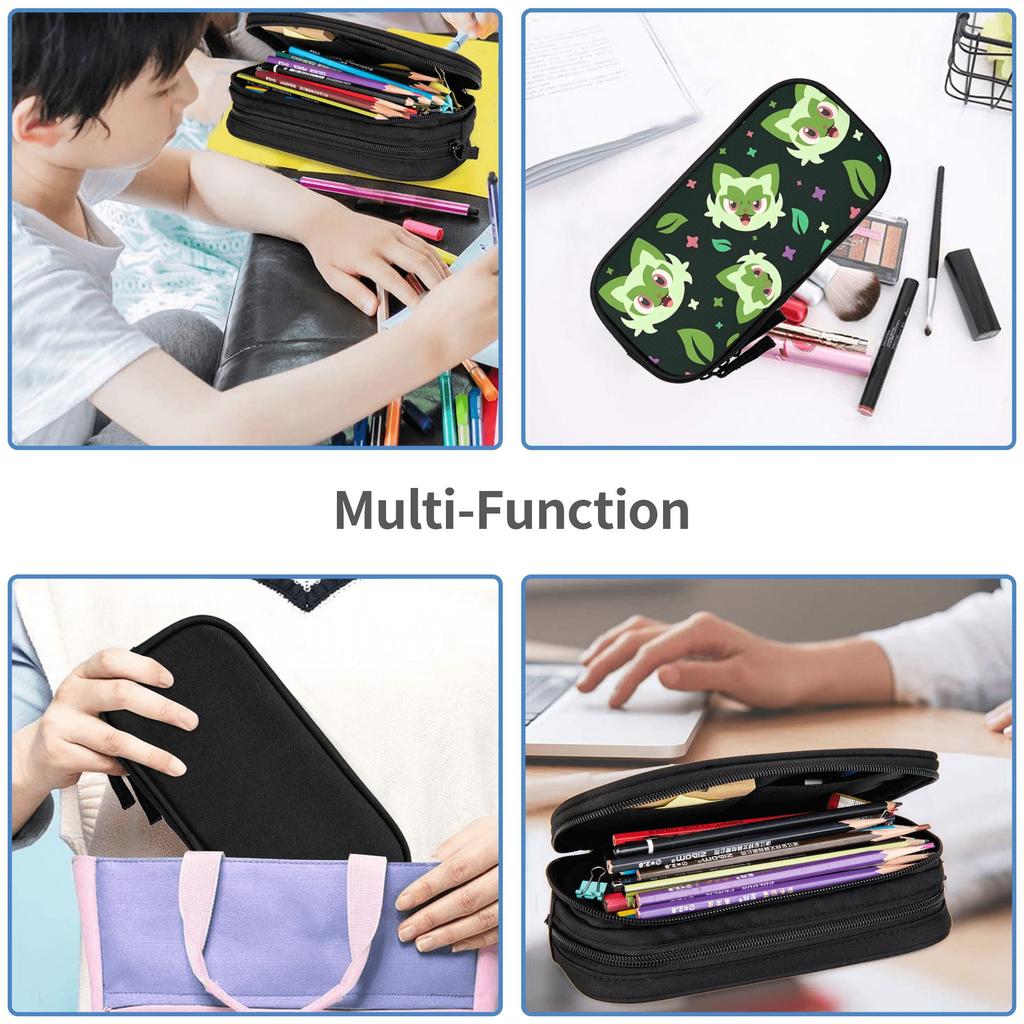 Custom Cartoon Pokemon Theme Large Capacity Bags for Child  Handheld Study Bag for Boys Gilrs Kids