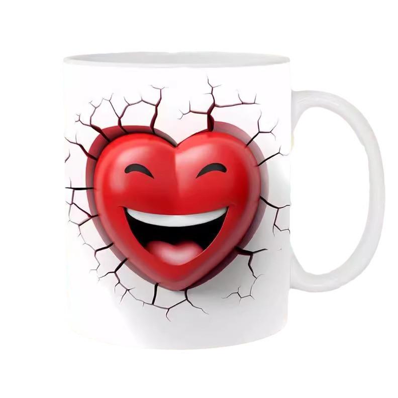 3D Emoji Smiley Ceramic Coffee Mug Tea Cup Funny Face Smiley