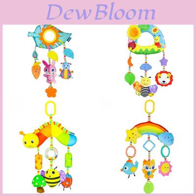 Baby Colorful Animal Car Hanging Toy Plush Rattle For Newborns And Infants