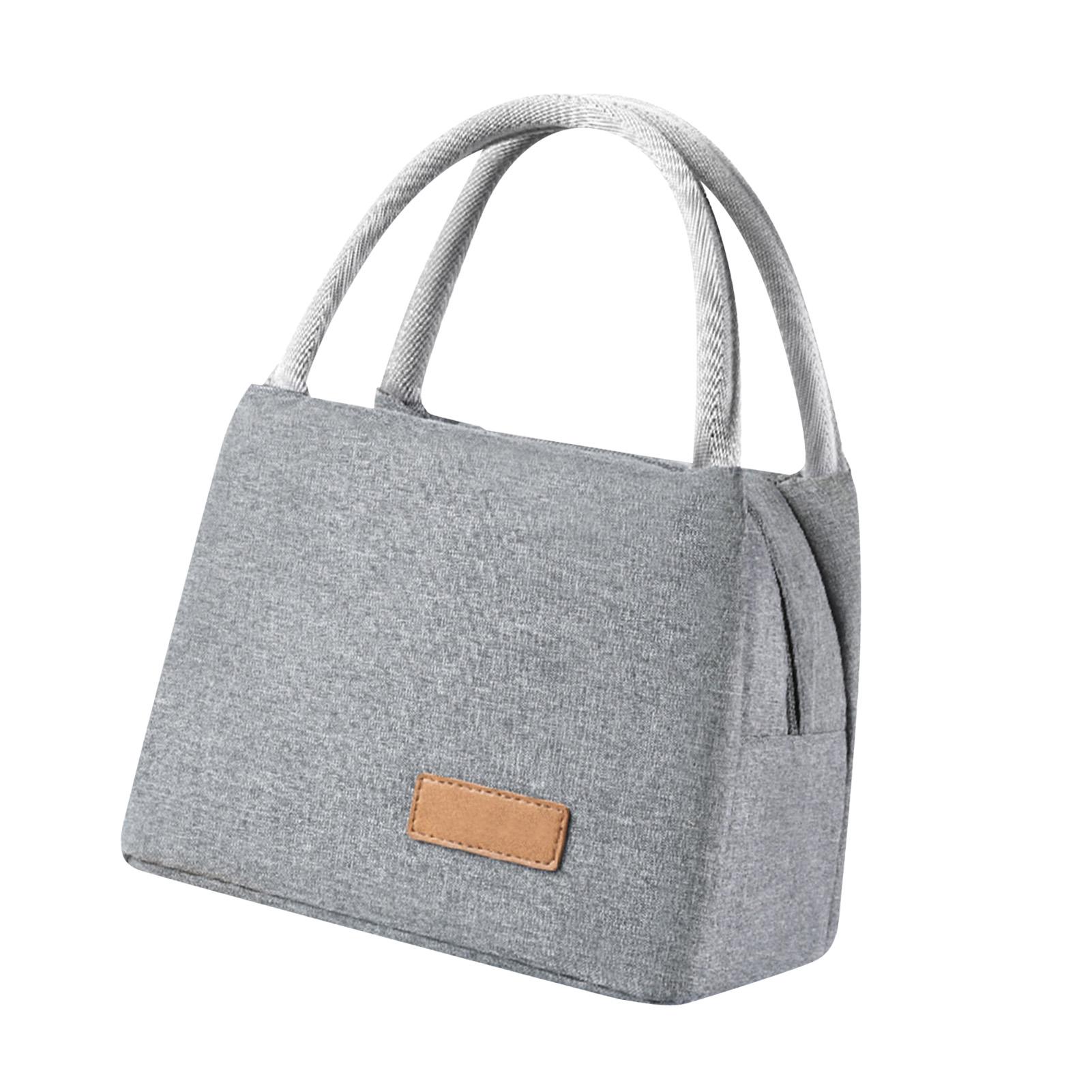 Lunch Bag Thickened Ion 300D Aluminum Foil Insulated Bento Box Bag for Office School Picnic