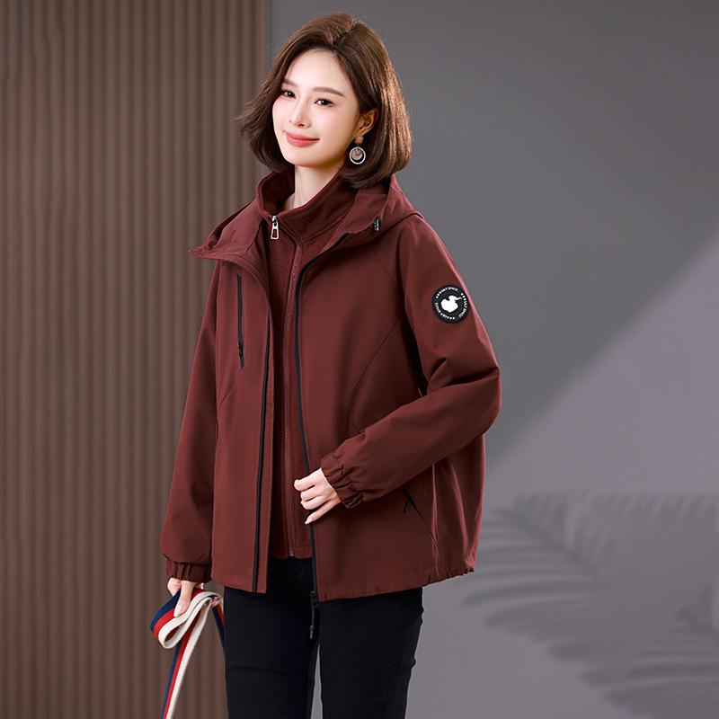 

Женский зимний 2024 года повседневный флисовый комплект большого размера - Свободный, Плотный, Теплый, Съемная подкладка, Двойка L (Recommended 115-130 jin)