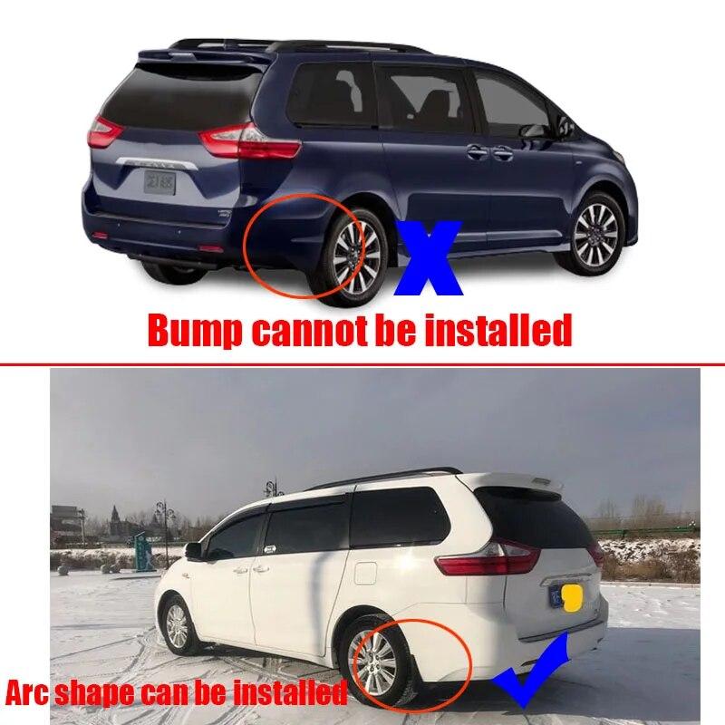 2018-FOR Toyota Sienna Skjermer Fender Mud Flap Beskyttelse Sprut Mudflaps Biltilbehør Auto Styline Foran Bak 4 stk Skjerm