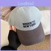 Fashion Color Blocked Baseball Cap With Letter Embroidery Design For Wear Daily