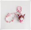 Sanrio Twinkling Cherry Blossom Hello Kitty & Kuromi Pendant Keychain Gift