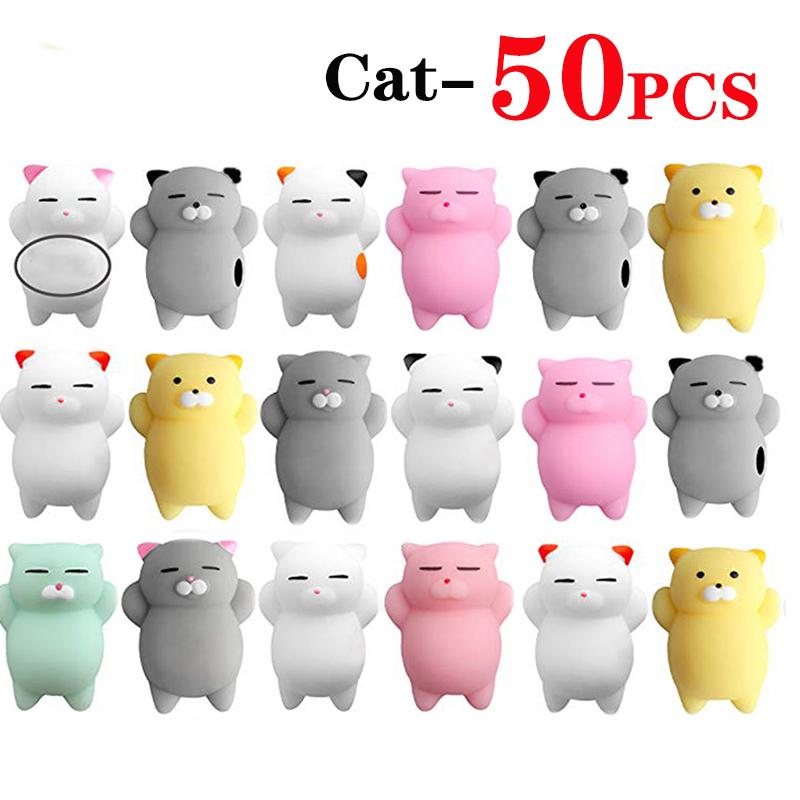 10/30/50 Stück Kawaii Mochi Squishy Spielzeug Langsam aufsteigend Stressabbau Spielzeug Mitgebsel Geburtstag Geschenke Party Mitgebsel für Kinder Packung