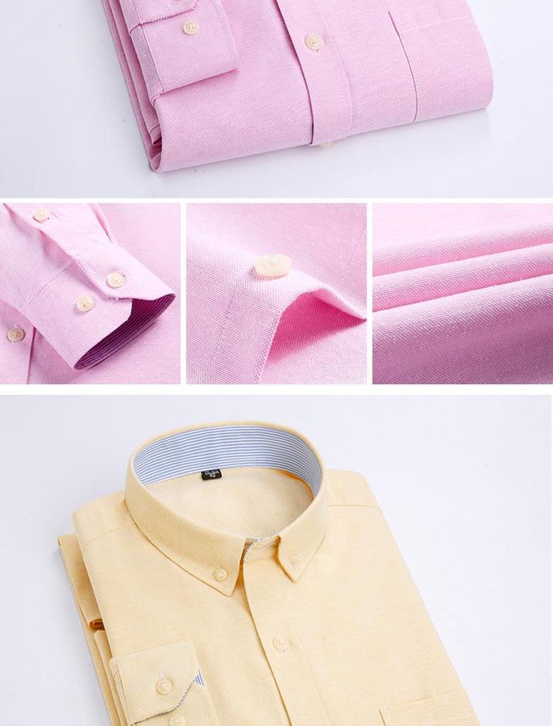 Chemise Oxford à Carreaux Décontractée pour Jeunes à Manches Longues - Coton Fin, Patchwork, Col Carré pour le Printemps et l'Automne