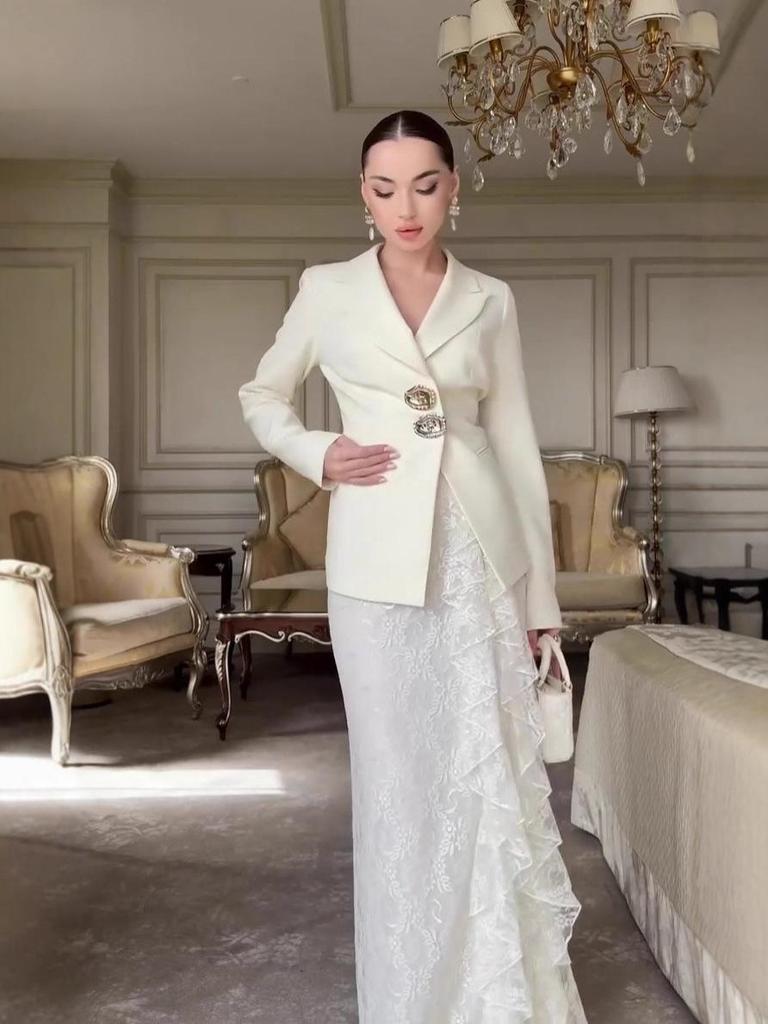Elegant Soft Feminine 2025 Autumn Long Sleeve Dress