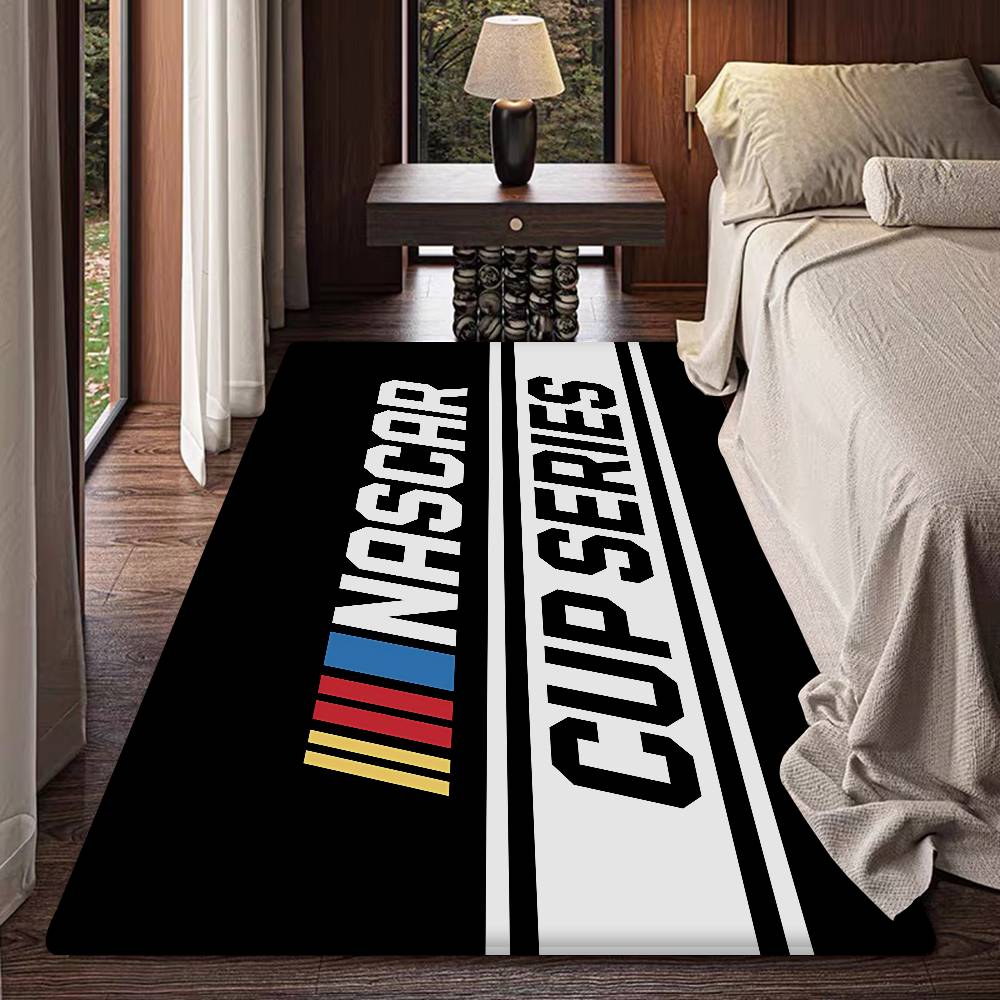 N-NASCARS Racing Car Bathroom Mat INS Style Soft Bedroom Floor House Laundry Room Mat Anti-skid Welcome Doormat