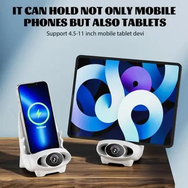 New Wireless Fast Charging Charger Stand Mini Chair Sound Portable Mobile Phone Holder Charge Dock Station