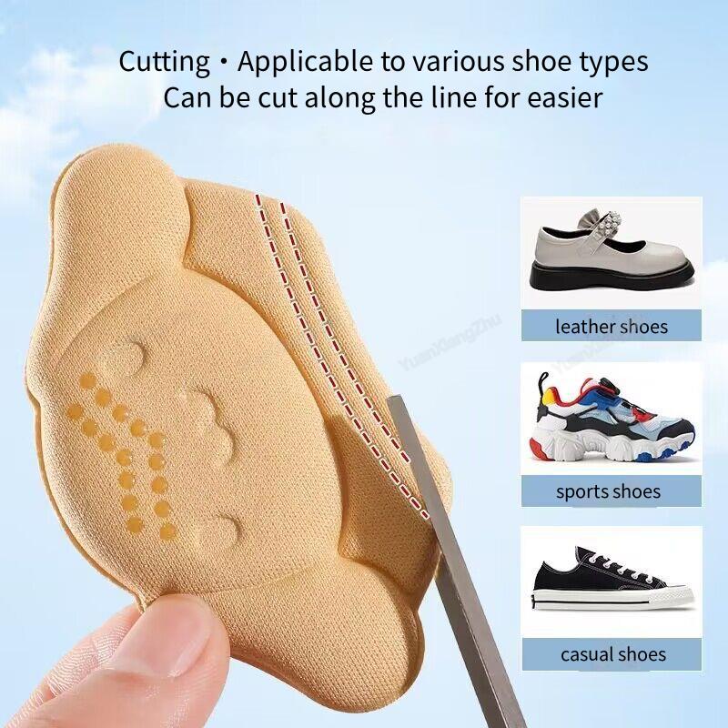 Child Heel Stickers Shoe Pads Sneaker Kids Insoles Non-slip Feet Heel Protectors Adjust Size Cushion Foot Care shoes Inserts