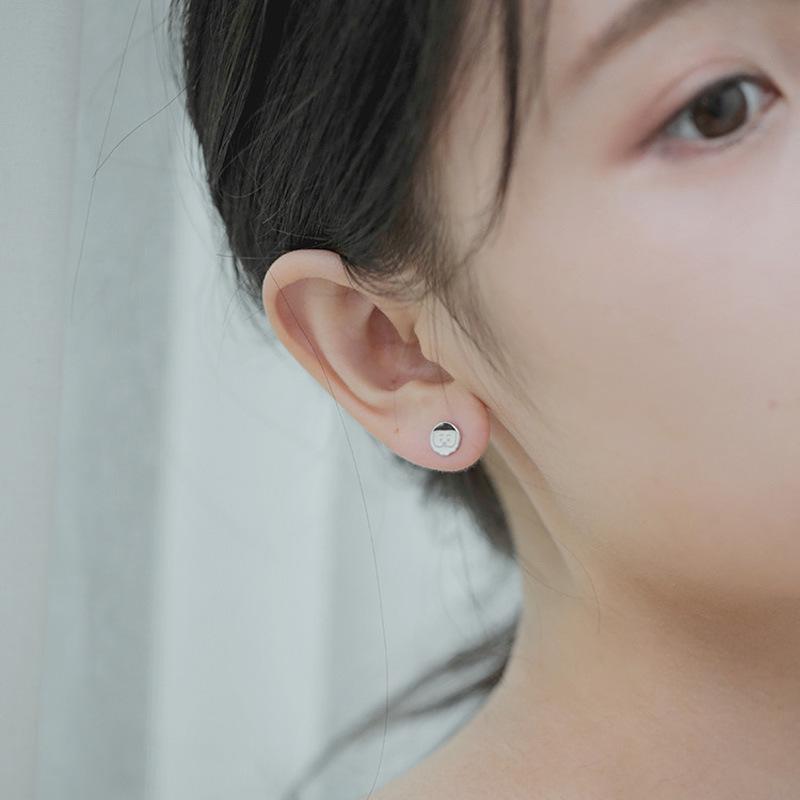 Versatile Cute Cartoon Asymmetrical Earrings for Women - Christmas Drip Glaze Boy Girl Studs