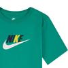 Nike Kids T-Shirt Letter Round Neck Casual Short Sleeve Kids Tops Green FN3713-324