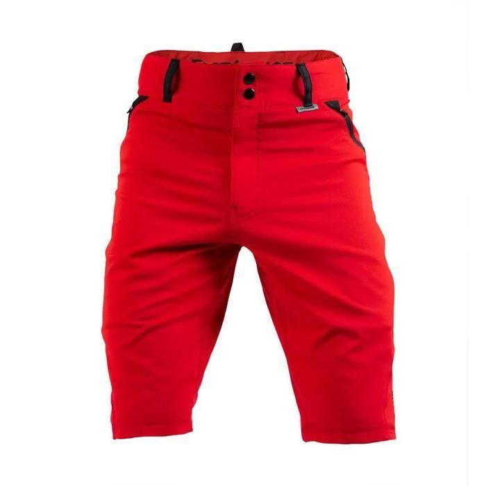 Short de vélo - FASTHOUSE - CROSSLINE - Rouge - Respirant - Ajustement intérieur
