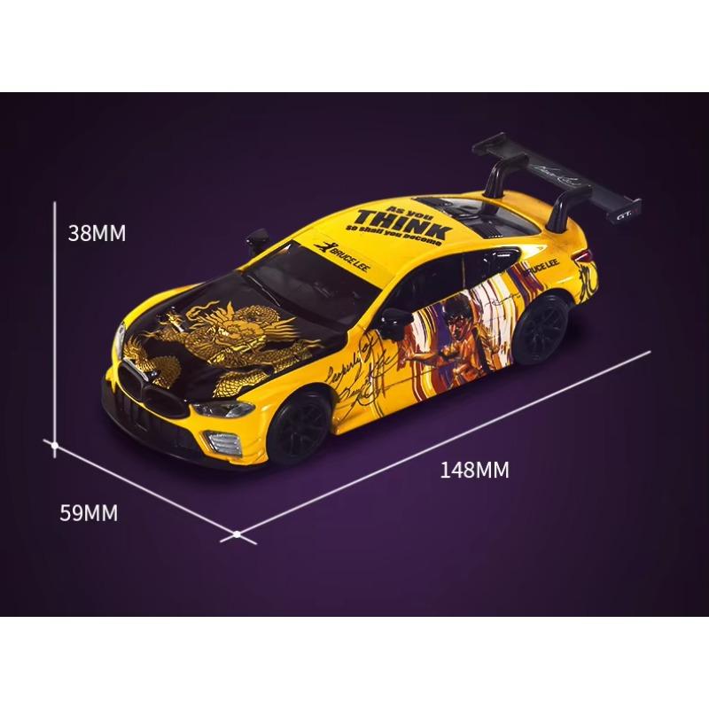 1/32 BMW M8 GTE Collaboration Version Alloy Sports Car Model Diecasts Metal Racing Car Vehicles Model Sound Light Kids Toys Gift