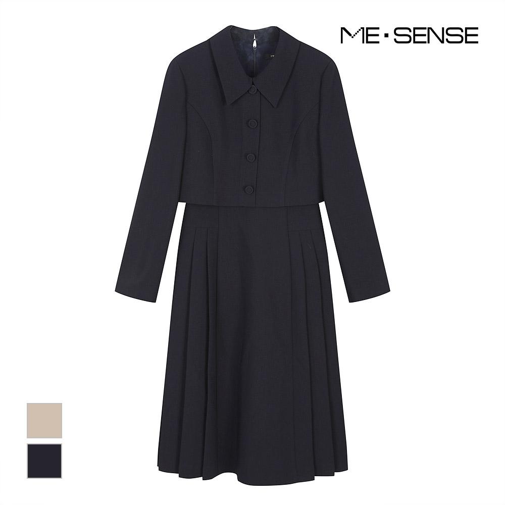 MESENSE Asymmetrical Pleated Collar Dress_Mb4Xopm110A