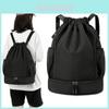 Oxford Fabric Sports Backpack With Drawstring Closure For Gym And Swimming Use