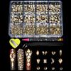New Flat-Bottomed Diamond Heterosexual Mixed Diamond Nail Art Jewelry Mixed Mixed Round Glass Diamond Rhinestone Nail Decoration