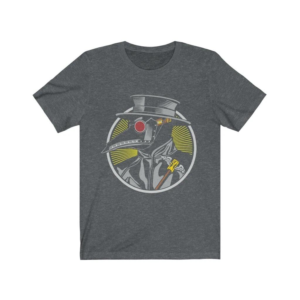 

Heather Plague Doctor, Unisex Jersey Short Sleeve Tee, Vintage Inspired Image M