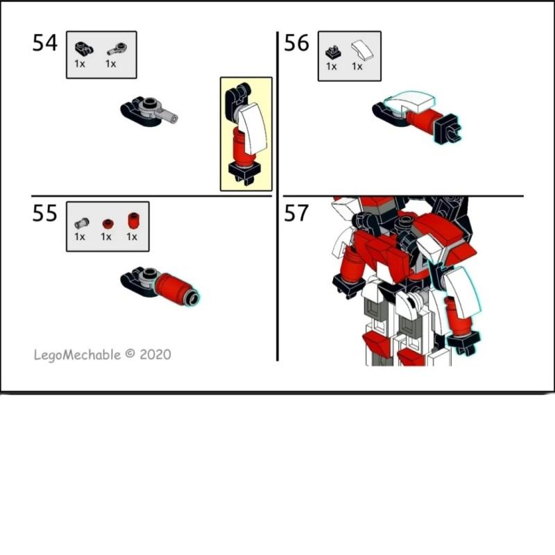 Jouet d'assemblage de petits mechas en blocs de construction