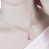 Crescent Pendant Necklace Moon Shape Crystal Necklaces for Women Men Natural Stone Collar Chain Choker Jewelry