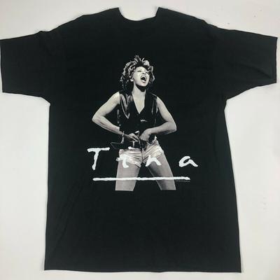 VINTAGE Black TINA TURNER  WHAT'S LOVE TOUR 1993 A297 Unisex T-Shirt