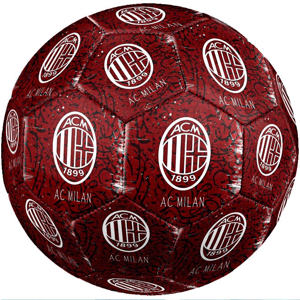 Pallone da Calcio da Partita Misura 5 Tema AC Milan Pallone da Calcio Professionale da Esterno Morbido al Tocco Pallone da Allenamento