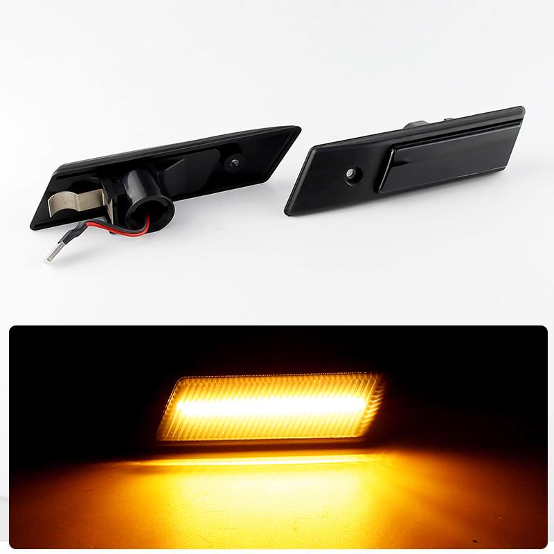for BMW 3 Series E36 M3 318is/325is 92-96 5-Series E34 88-95 7-Series E32 86-94 Dynamic LED Side Marker Signal Lights Turn Lamp
