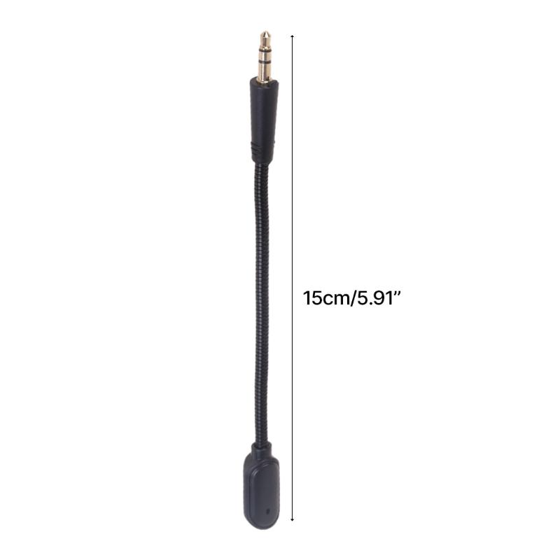 Earphone Microphones 3.5mm Male 3-section Mic Boom with Sponge Cover for Barracuda X Headphone Replacement Part