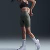 Nike Universal Solid Color Casual Breathable Quick-Dry High-Waisted Shorts Cycling Pants Women Shorts Light-Army-Green DQ5995320