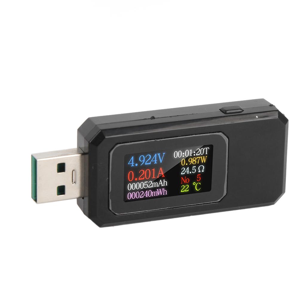 USB Tester 430V 06.5A IPS Farbbildschirm Batteriekapazität Spannung Strom Leistungstester für Digital