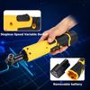45N.m 12V Rechargeable Cordless 3/8'' Electric Ratchet Wrench 90° Right Angle Wrench Power Tool With LED Lighting