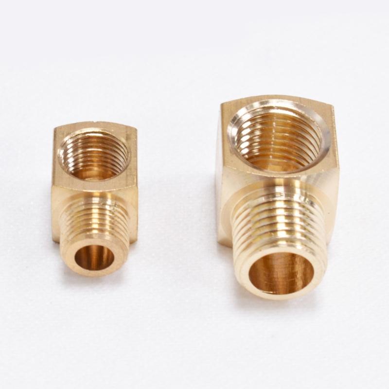 Essential Set Of 5 Brass Plumbing Fittings Brass Pipe Adapters Heavy Duty Pipe Connectors for Secure Pipe Connection