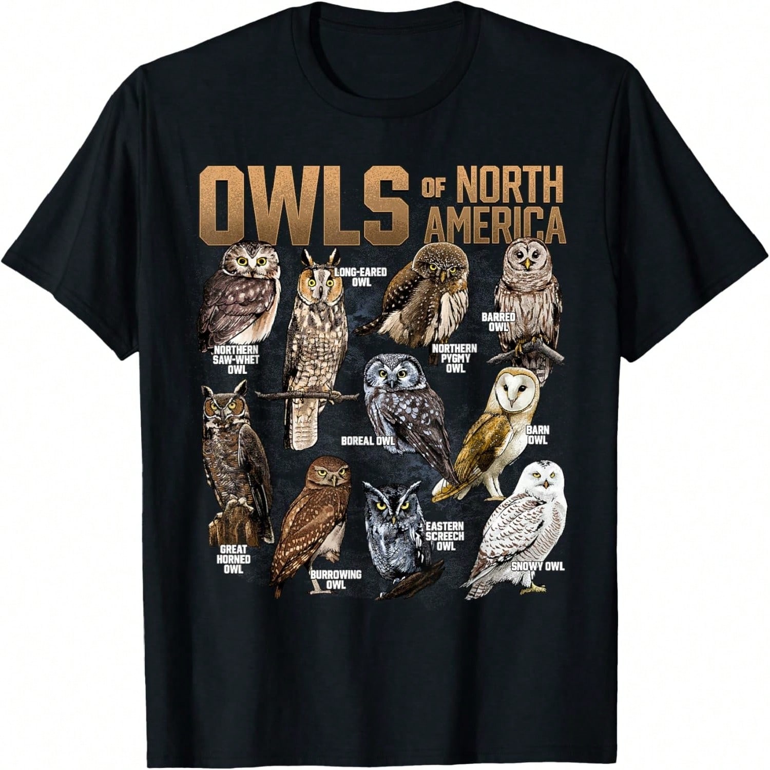 Owls I Don t Give A Hoot Owl Lover Joke Gift T-Shirt S разноцветный