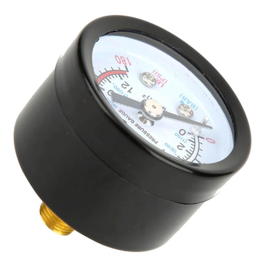 Air Compressor Pressure Gauge Air Compressor Pressure Gauge Y40 Iron Shell Instrument Pressure Measuring Meter Pressure Gauge