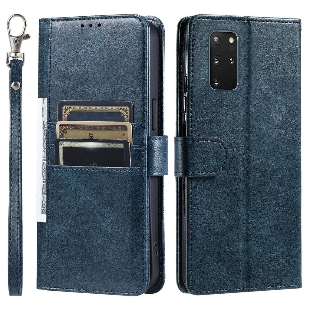 Cover for Samsung Galaxy S20+ Retro PU Leather Flip Wallet Phone Case Multi Card Slots