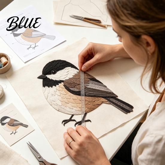 Needlework Kit for Sewing Relaxing Kit DIY Bird Patchwork Beginners 3D Hummingbird Owl Afternoon Creative
