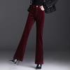 Corduroy Micro-flare Women's Autumn High-waist Slimming and Draping Casual Versatile Velvet Pants