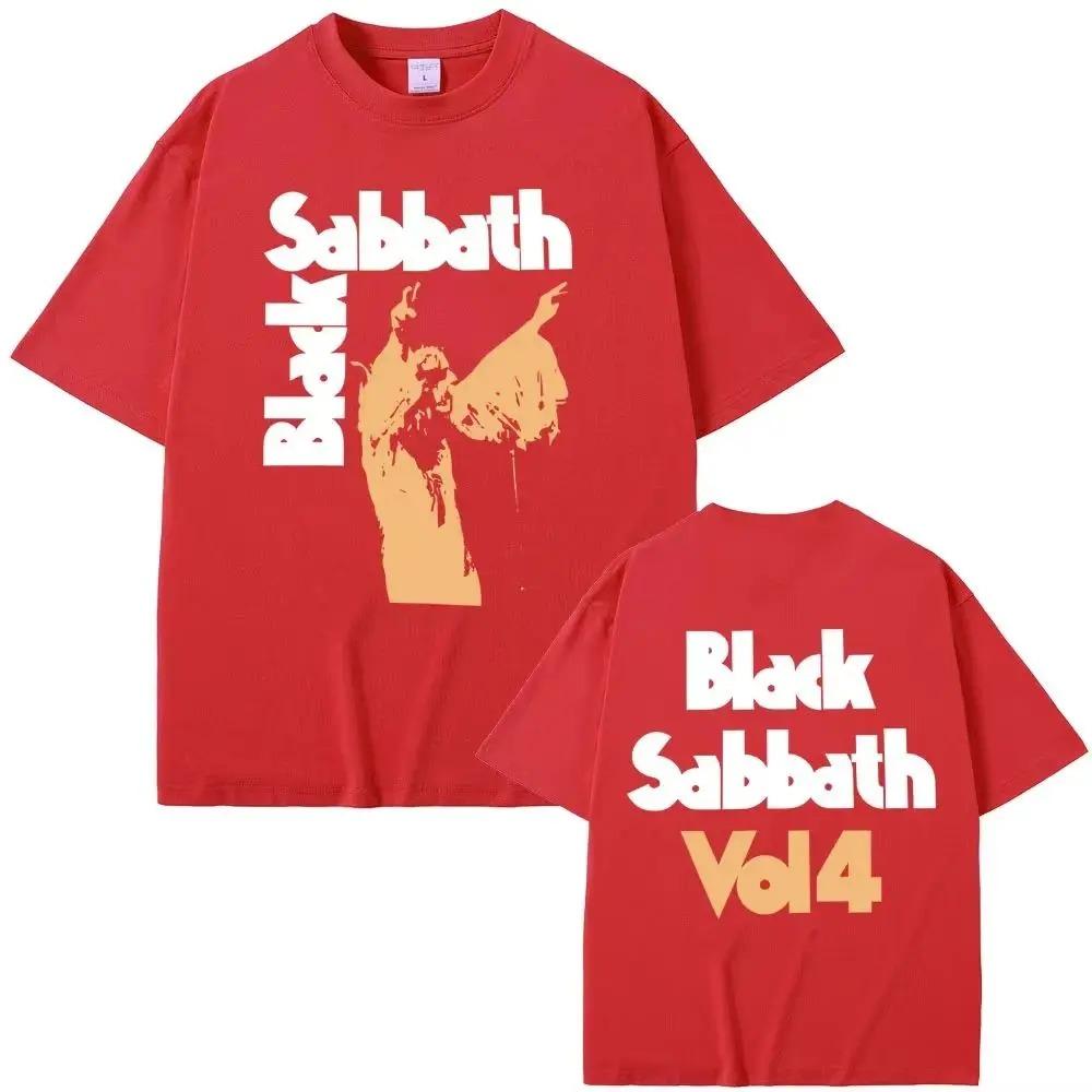 

Black Sabbath Ozzy Osbourne Vol 4 Album Graphic TShirt Heavy Metal Rock Band Vintage Loose Printed Unisex Women Men Tshirts 4XL